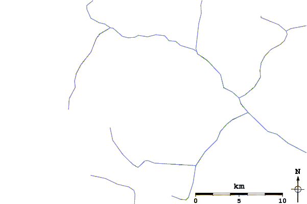 Roads and rivers around Mount Job