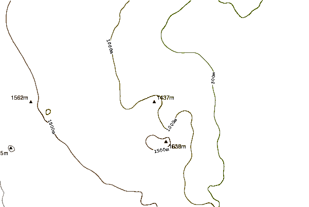 Mountain peaks around Mount Joyce