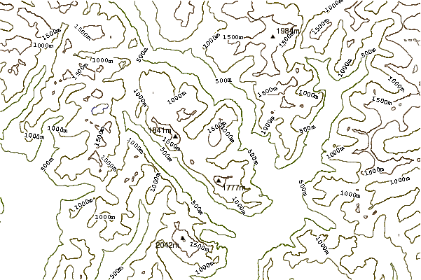 Mountain peaks around Mount Judge Howay