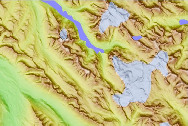 Surf breaks located close to Mount Julian (Alberta)