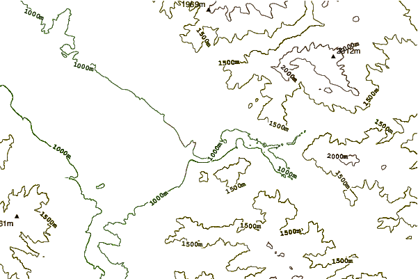 Mountain peaks around Mount Jumbo