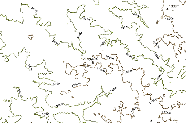 Mountain peaks around Mount June