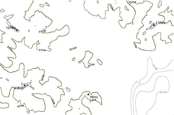 Mountain peaks around Mount Kaguyak