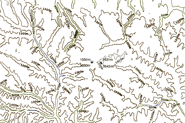 Mountain peaks around Mount Kamen