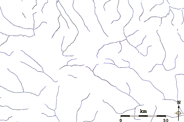 Roads and rivers around Mount Kamen