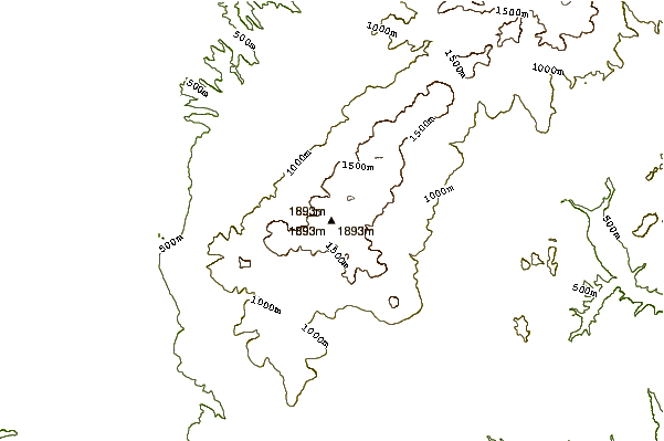 Mountain peaks around Mount Kamihorokamettoku