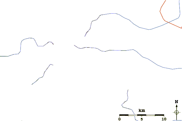 Roads and rivers around Mount Kamui (Niikappu-Kasai)