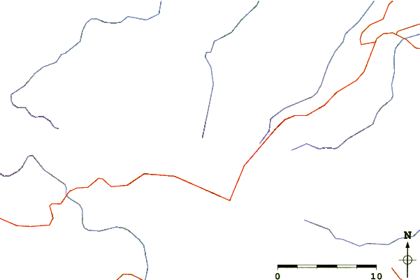 Roads and rivers around Mount Kapaz