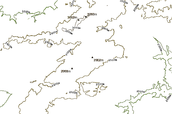 Mountain peaks around Mount Karagöl