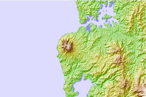 Surf breaks located close to Mount Karioi