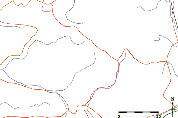 Roads and rivers around Mount Kasa