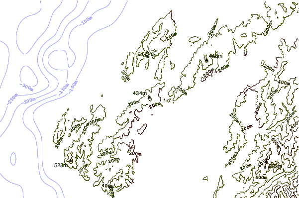 Mountain peaks around Mount Kaukau