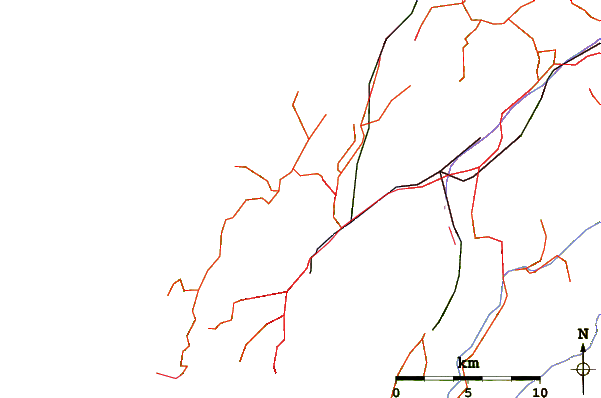 Roads and rivers around Mount Kaukau