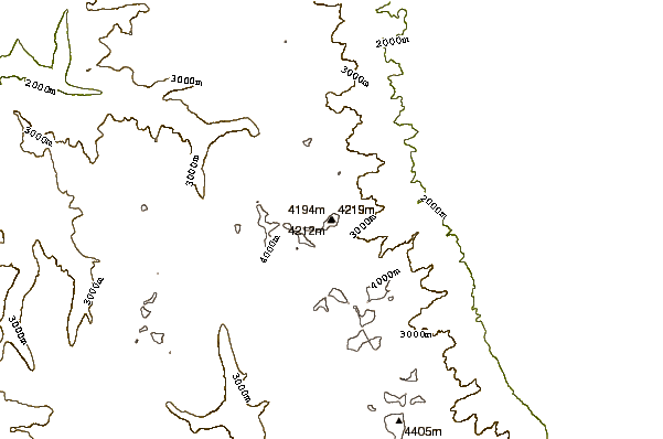 Mountain peaks around Mount Keith