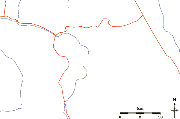 Roads and rivers around Mount Keith