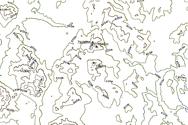 Mountain peaks around Mount Kelsey