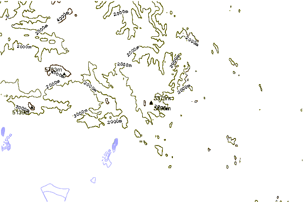 Mountain peaks around Mount Kennedy