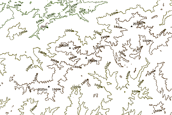 Mountain peaks around Mount Kephart