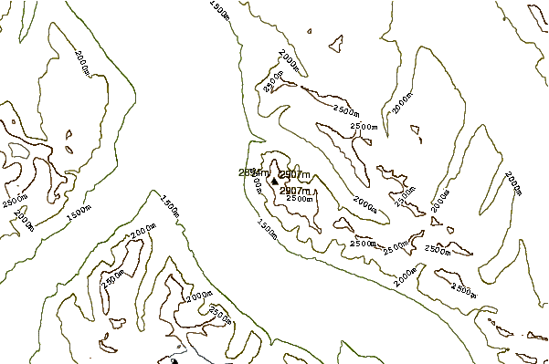 Mountain peaks around Mount Kerkeslin