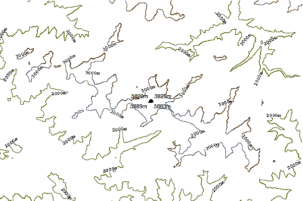 Mountain peaks around Mount Khalatsa