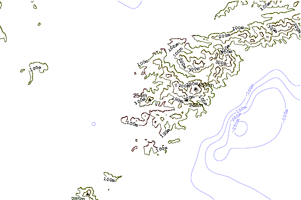 Mountain peaks around Mount Kholodilnik