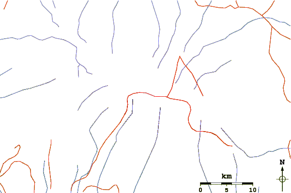 Roads and rivers around Mount Kilimanjaro climbing routes