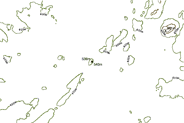 Mountain peaks around Mount Kineo