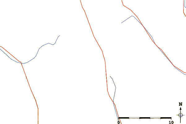 Roads and rivers around Mount King Albert