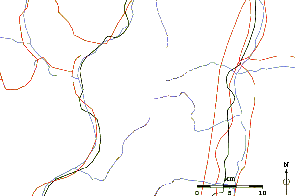 Roads and rivers around Mount Kisokoma