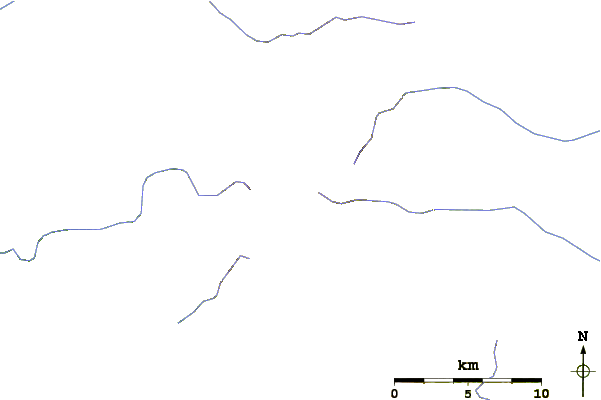 Roads and rivers around Mount Kitatottabetsu