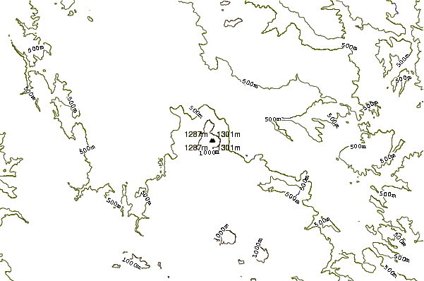 Mountain peaks around Mount Konocti