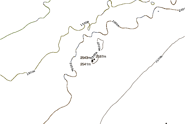 Mountain peaks around Mount Krüger