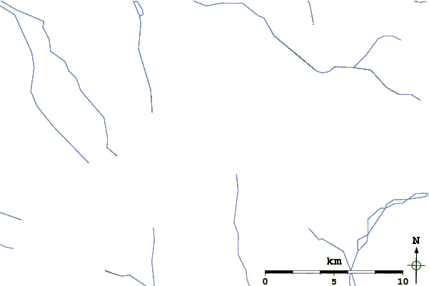 Roads and rivers around Mount Kupreanof