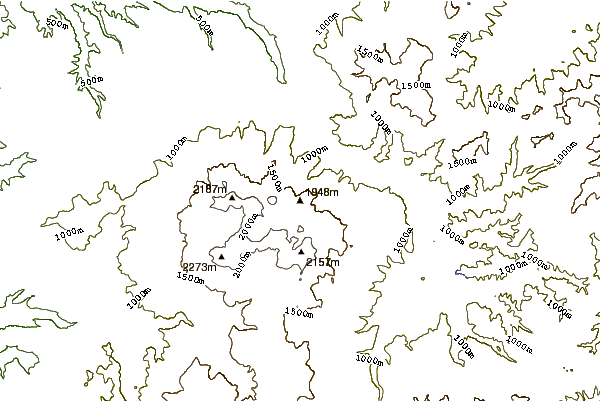 Mountain peaks around Mount Kuro