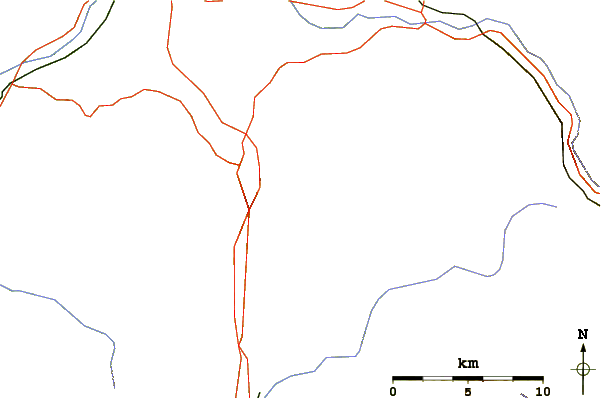 Roads and rivers around Mount Lafayette