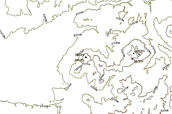 Mountain peaks around Mount Lamborn