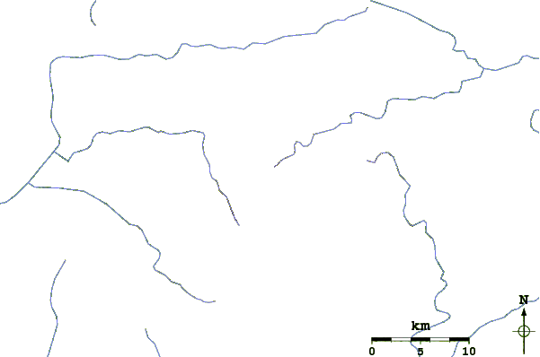 Roads and rivers around Mount Lawit