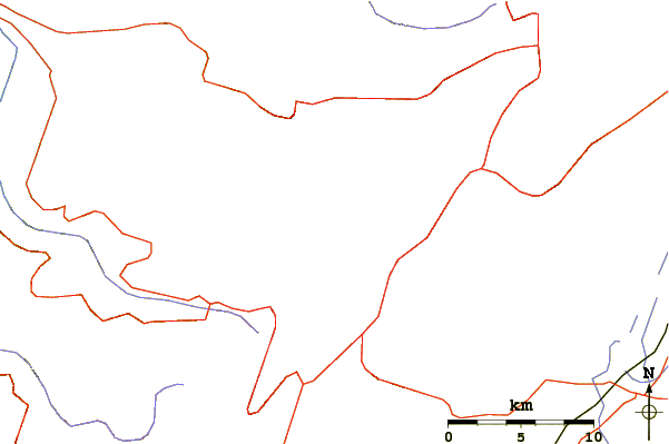 Roads and rivers around Mount Lebanon