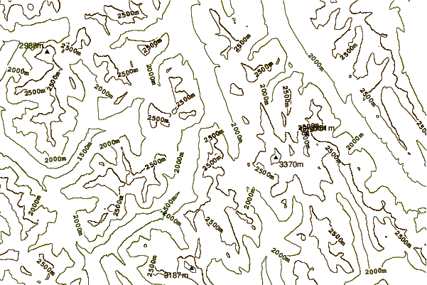 Mountain peaks around Mount Leman