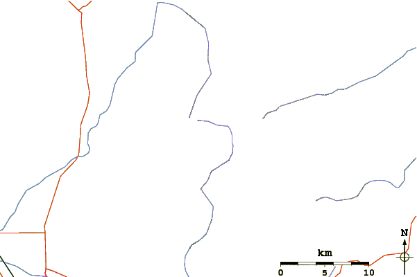 Roads and rivers around Mount Lemmon