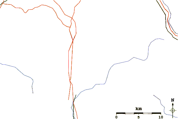 Roads and rivers around Mount Liberty (New Hampshire)