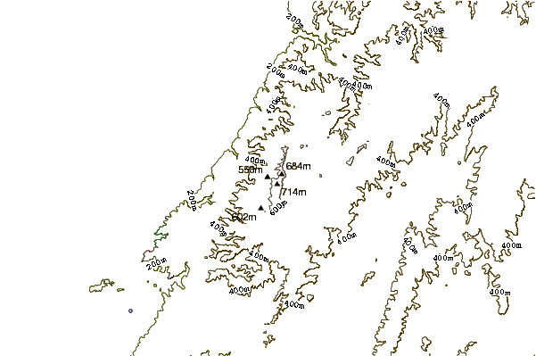 Mountain peaks around Mount Lofty