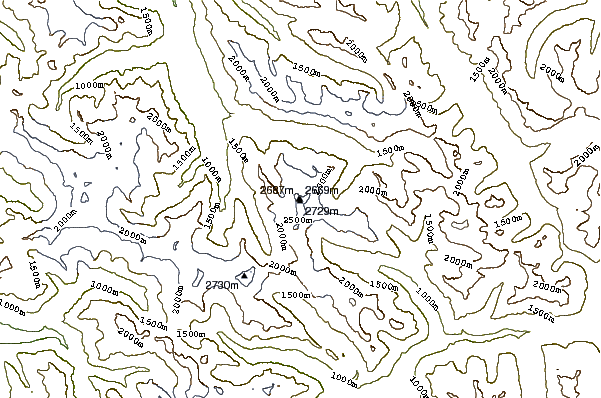 Mountain peaks around Mount Logan