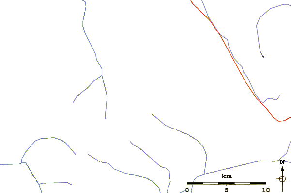 Roads and rivers around Mount Logan