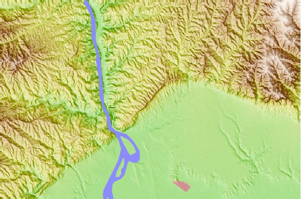 Surf breaks located close to Mount Longmen (Shanxi)