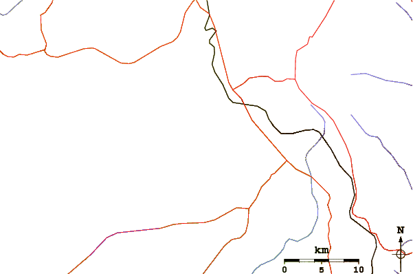 Roads and rivers around Mount Longonot