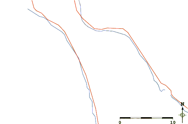 Roads and rivers around Mount Loomis