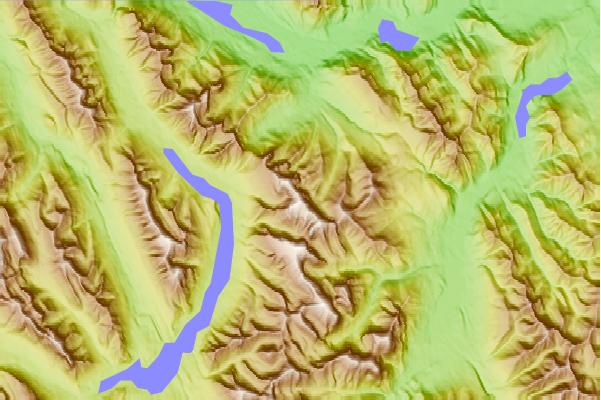 Surf breaks located close to Mount Lougheed