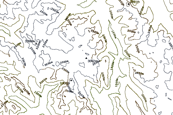 Mountain peaks around Mount Low (Canada)