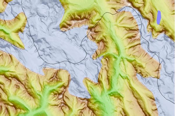 Surf breaks located close to Mount Low (Canada)